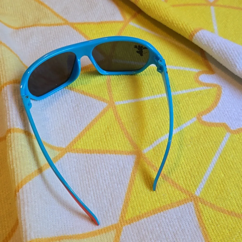 EUC - Disney Mickey Toddler Sunglasses in Blue with Orange tips